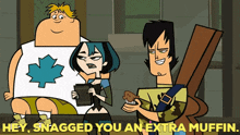 Total Drama Island Trent GIF - Total Drama Island Trent Hey Snagged You An Extra Muffin GIFs