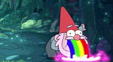 rainbow throwing up gnome drunk steven universe