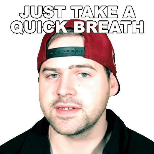 Just Take A Quick Breath Jared Dines Sticker - Just Take A Quick Breath Jared Dines Inhale Slowly Stickers