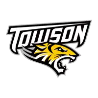a logo for towson university with a tiger on it