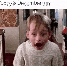 Kevin Mccallister Today Is December 9th GIF - Kevin Mccallister Today Is December 9th Home Alone GIFs