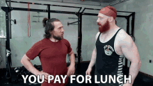 You Pay For Lunch Stephen Farrelly GIF - You Pay For Lunch Stephen Farrelly Daniel Bryan GIFs