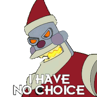 I Have No Choice Robot Santa Claus Sticker - I Have No Choice Robot Santa Claus Futurama Stickers
