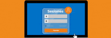 a computer screen displays a login page for sesiones chedraui