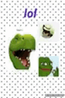 Lol Dinosaur GIF - Lol Dinosaur Frog GIFs