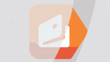 a blurred image of a phone screen with a yellow button in the lower right corner
