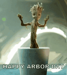 Arbor Day Baby Groot GIF - Arbor Day Baby Groot I Am Groot GIFs