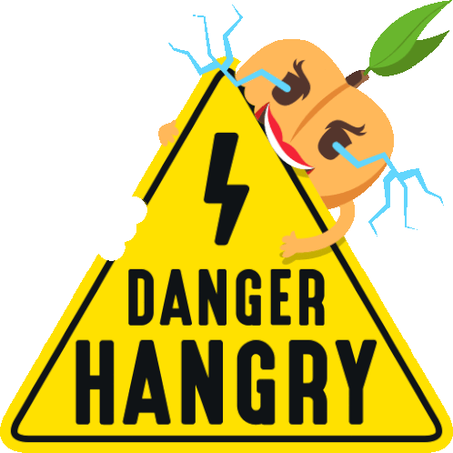 Danger Hangry Peach Life Sticker - Danger Hangry Peach Life Joypixels Stickers