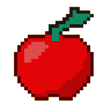 pixels apple
