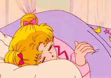 Definitely Time For Bed. Started Working On My Portfolio Site Today, But Still Have A Long Way To… GIF - Sailor Moon Bed Time Sleepy GIFs