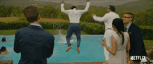 Jump Into The Pool GIF - Master Of None Pool Party Jumping GIFs