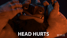 Head Hurts Draal GIF - Head Hurts Draal Trollhunters Tales Of Arcadia GIFs