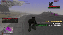 a video game is being played on march 1