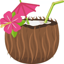 coconut summer fun joypixels juice coconut juice