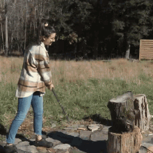 Wood Chopping Nufo GIF - Wood Chopping Nufo Manual Labor GIFs