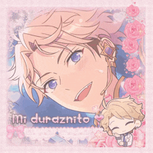 a picture of a boy with the name mi duraznito