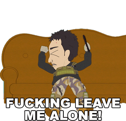 Fucking Leave Me Alone Trevor Sticker - Fucking Leave Me Alone Trevor South Park Stickers