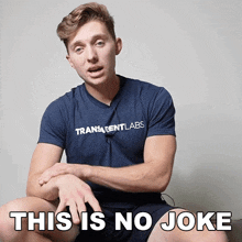This Is No Joke Brandon William GIF - This Is No Joke Brandon William This Is Not A Joke GIFs