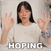 Hoping Withwendy GIF - Hoping Withwendy Fingers Crossed GIFs