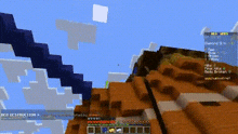 a screenshot of a video game called minecraft with a message that says bed destruction