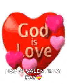 God Is Love Hearts GIF