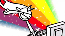 Rainbow Im Gonna Do An Internet GIF - Rainbow Im Gonna Do An Internet Happy At Work GIFs