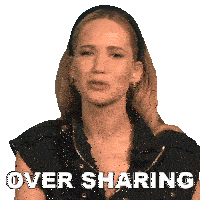 Over Sharing Maddie Sticker - Over Sharing Maddie Jennifer Lawrence Stickers