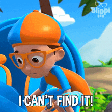 I Can'T Find It Blippi GIF - I Can'T Find It Blippi Blippi Wonders - Educational Cartoons For Kids GIFs