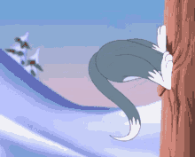 Tom And Jerry Headfirst GIF - Tom And Jerry Headfirst Stuck GIFs