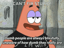 Dumber Because GIF - Dumber Because Patrick GIFs