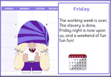 Gnome Days Of The Week GIF - Gnome Days Of The Week Friday GIFs