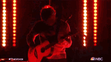 Playing The Guitar Ed Sheeran GIF - Playing The Guitar Ed Sheeran The Voice GIFs
