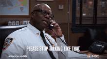 Please Stop Talking Like That Ray Holt GIF - Please Stop Talking Like That Ray Holt Brooklyn Nine Nine GIFs