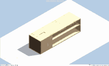 a computer generated image of a wooden shelf with a blue background and a functionsoption button
