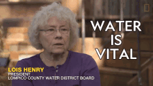 Water Is Vital Lois Henry GIF - Water Is Vital Lois Henry What Happens If Your Town Runs Out Of Water GIFs