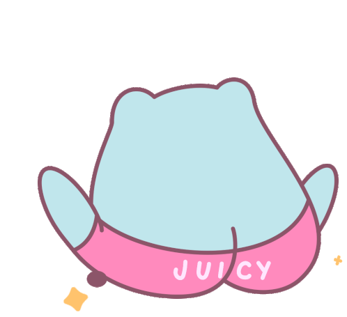 Juicy Booty Sticker - Juicy Booty Butt Stickers