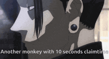 a man with another monkey with 10 seconds claimtime on the bottom