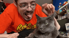 Petting Ricky Berwick GIF - Petting Ricky Berwick Cat GIFs