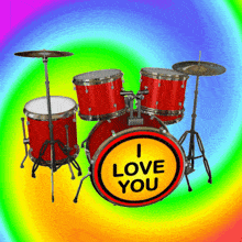 I Love You Drums GIF - I Love You Drums Drumkit GIFs