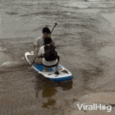 Out Of Balance Viralhog GIF - Out Of Balance Viralhog Fell From Paddle Board GIFs