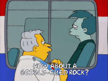 Googly Eyed Rock The Simpsons GIF - Googly Eyed Rock The Simpsons Googly Eyes GIFs