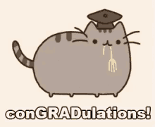 Pusheen Graduation GIF - Pusheen Graduation Congradulations GIFs