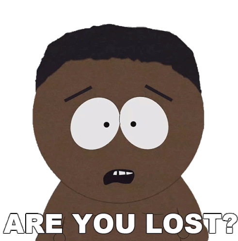 Are You Lost Tolkien Black Sticker - Are You Lost Tolkien Black South Park Stickers