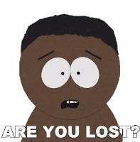 Are You Lost Tolkien Black Sticker - Are You Lost Tolkien Black South Park Stickers