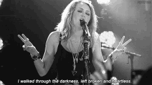 I Walked Through The Darkness, Left Broken And Heartless. GIF - Broken Mileycyrus Myheartbeatsforlove GIFs