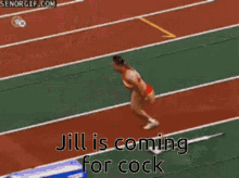 Jill One Leg Cock Run GIF - Jill One Leg Cock Run Back Flip GIFs