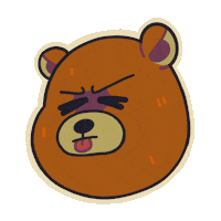Yuck Bear Sticker - Yuck Bear Stickers