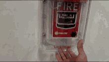 pulling the fire alarm alarms federal offense