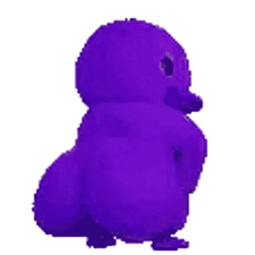 Duck Shakin Purple Sticker - Duck Shakin Purple Duck Stickers