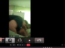 a group of people are having a video call and one of their names is kazma